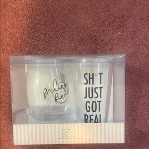 Funny Wine and Tumbler Set